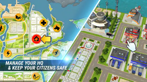 EMERGENCY HQ: firefighter game screenshot
