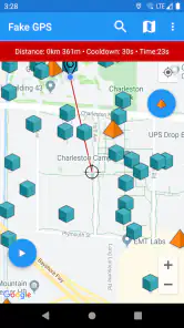Fake GPS Joystick & Routes Go screenshot