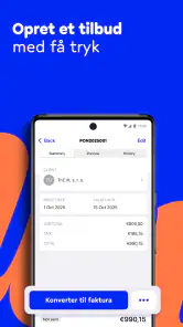 Faktura & Pristilbud - Billdu screenshot