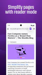Firefox Fast & Private Browser screenshot