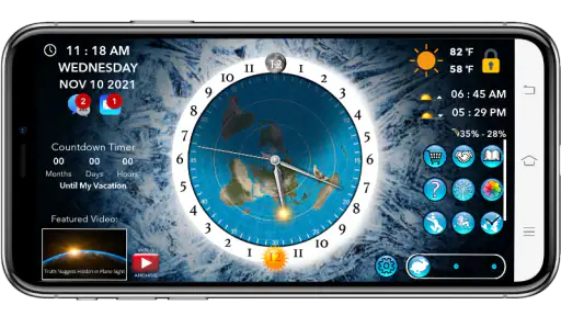 Flat Earth Sun & Moon Clock screenshot