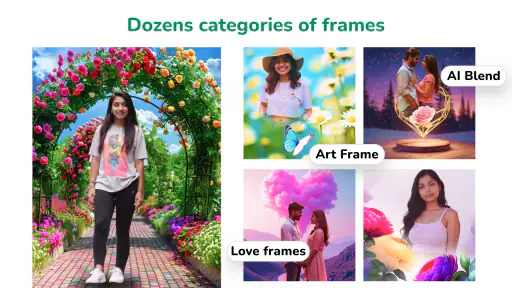 Flora Photo Frame Photo Editor screenshot