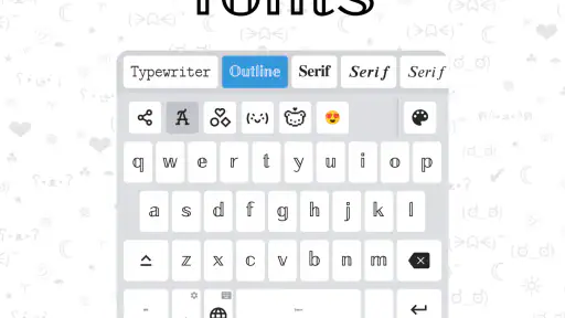 Fonts Keyboard - Skrifttyper screenshot