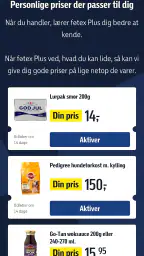føtex plus screenshot