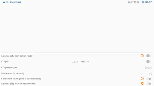 FTP Server screenshot