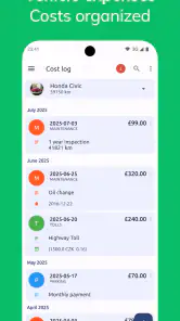 Fuelio: brændstof,omkostninger screenshot