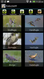 FugleApp screenshot