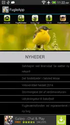 FugleApp screenshot