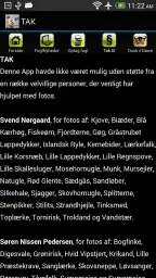 FugleApp screenshot