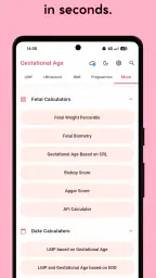 Gestational Age (baby's age) screenshot