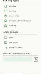 GF Forsikring screenshot