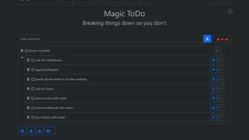 Goblin Tools screenshot