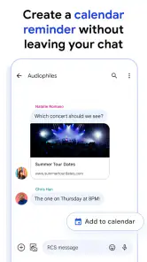 Google Beskeder screenshot