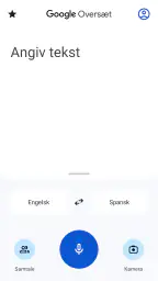 Google Oversæt screenshot