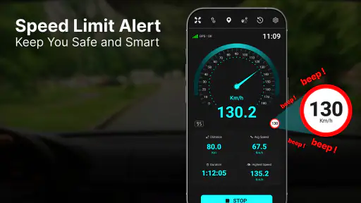 GPS-hastighedsmåler: Kilometer screenshot