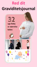 Gravid følg udviklingen App screenshot