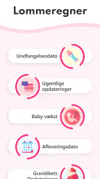 Graviditet Regnemaskine screenshot