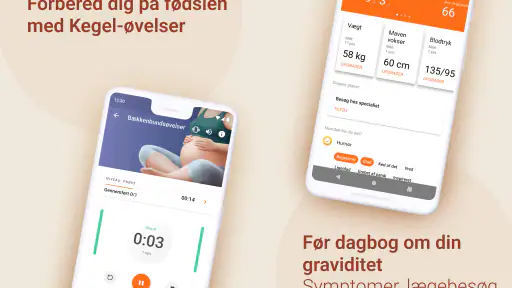 Graviditets app. Gravid dansk screenshot