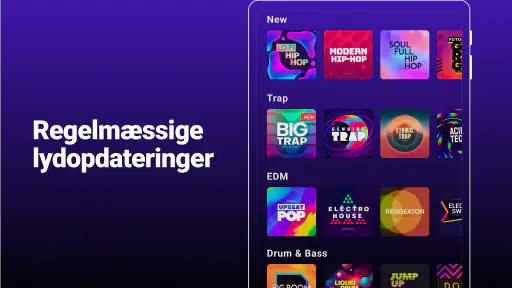 Groovepad - musik- og beat-app screenshot