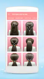 Hairstyles step by step screenshot