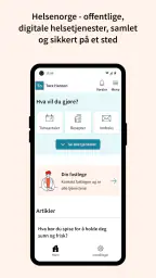 Helsenorge screenshot