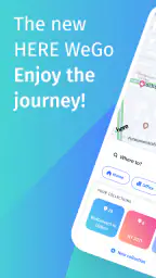 HERE WeGo-kort og -navigation screenshot