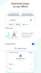 HERE WeGo-kort og -navigation screenshot