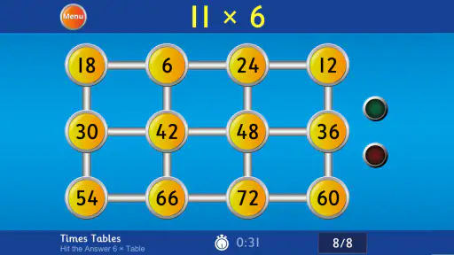 Hit the Button Maths screenshot