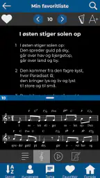 Højskolesangbogen screenshot