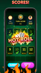 Hot Rolls Dice Strategy Game screenshot
