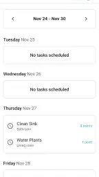 House Cleaning Schedule-Chores screenshot