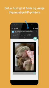 HP's udskrivningstjeneste screenshot
