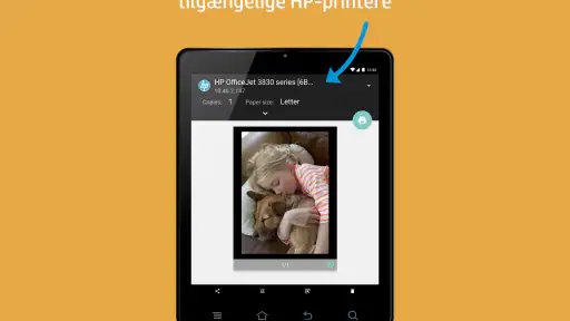 HP's udskrivningstjeneste screenshot
