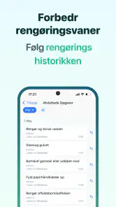 Husholdning Rengøringsplan screenshot