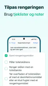Husholdning Rengøringsplan screenshot