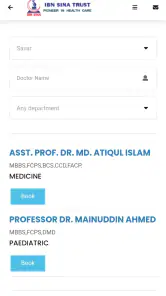 Ibn Sina Doctor Appointment screenshot