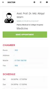 Ibn Sina Doctor Appointment screenshot