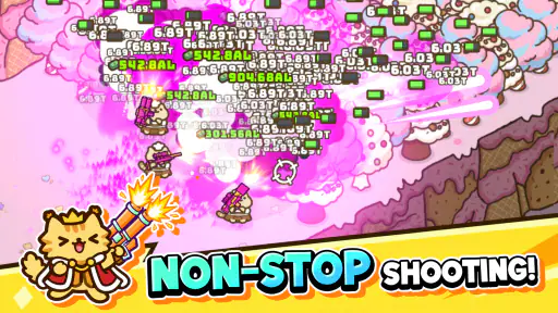 Idle Cat Gunner: Shooter RPG screenshot