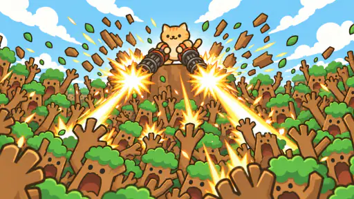 Idle Cat Gunner: Shooter RPG screenshot