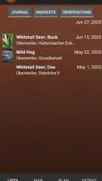 iHunt Journal screenshot