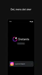 Instants, en Instagram-app screenshot