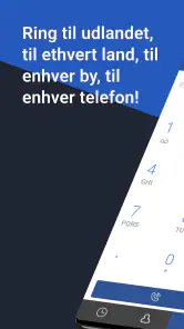 Internationale opkald screenshot