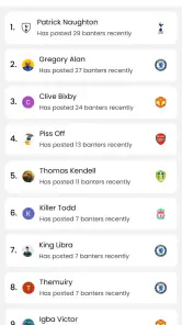 Into The Stands Football App screenshot