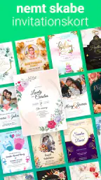 invitation maker bryllup kort screenshot