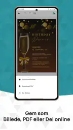Invitationkort Skaber & RSVP screenshot