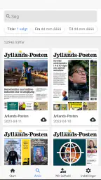 Jyllands-Posten E-avis screenshot