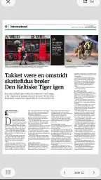 Jyllands-Posten E-avis screenshot