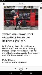 Jyllands-Posten E-avis screenshot