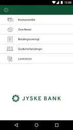 Jyske Mobilbank Erhverv screenshot
