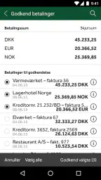 Jyske Mobilbank Erhverv screenshot
